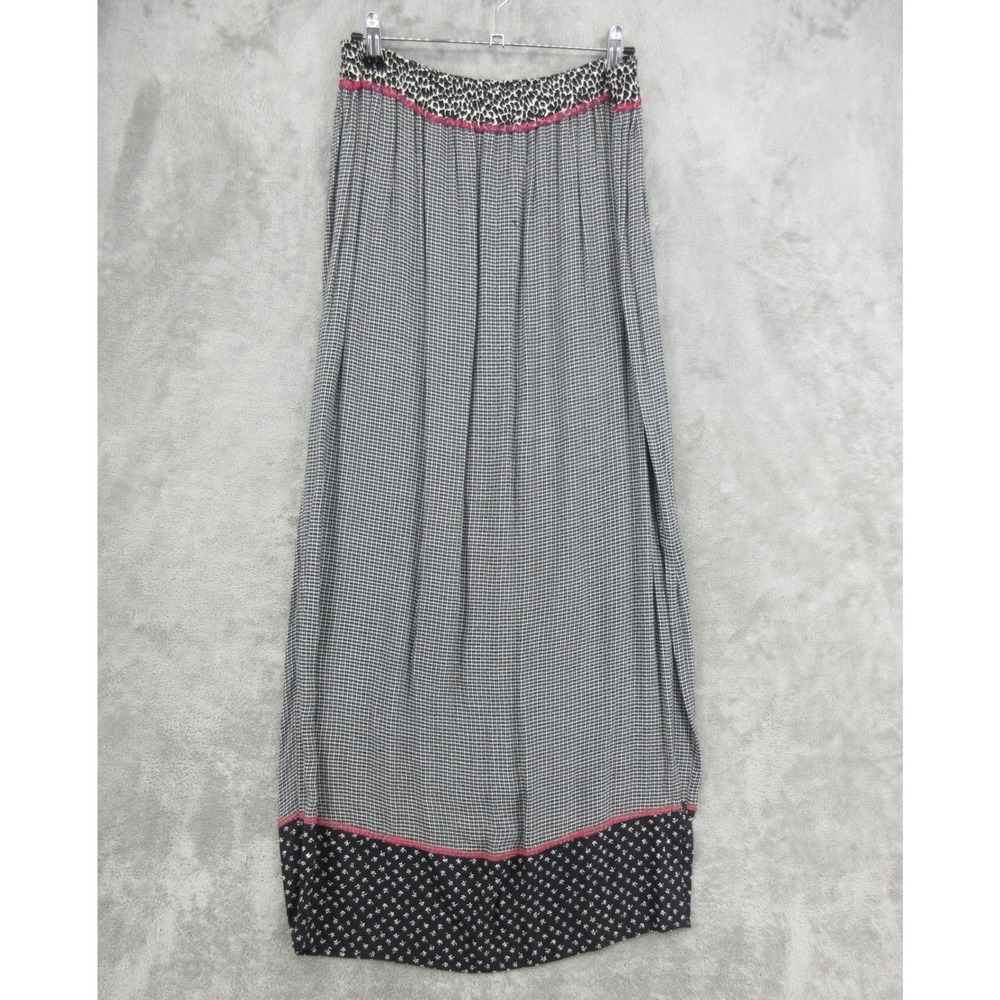 Vintage Surya II Skirt Womens Size L Pull On Boho Maxi Artsy Modest Relaxed Boxy